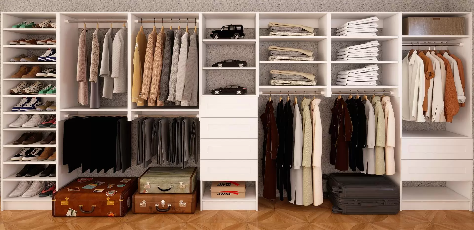 STORIQ modular closet system — STORIQ closet system