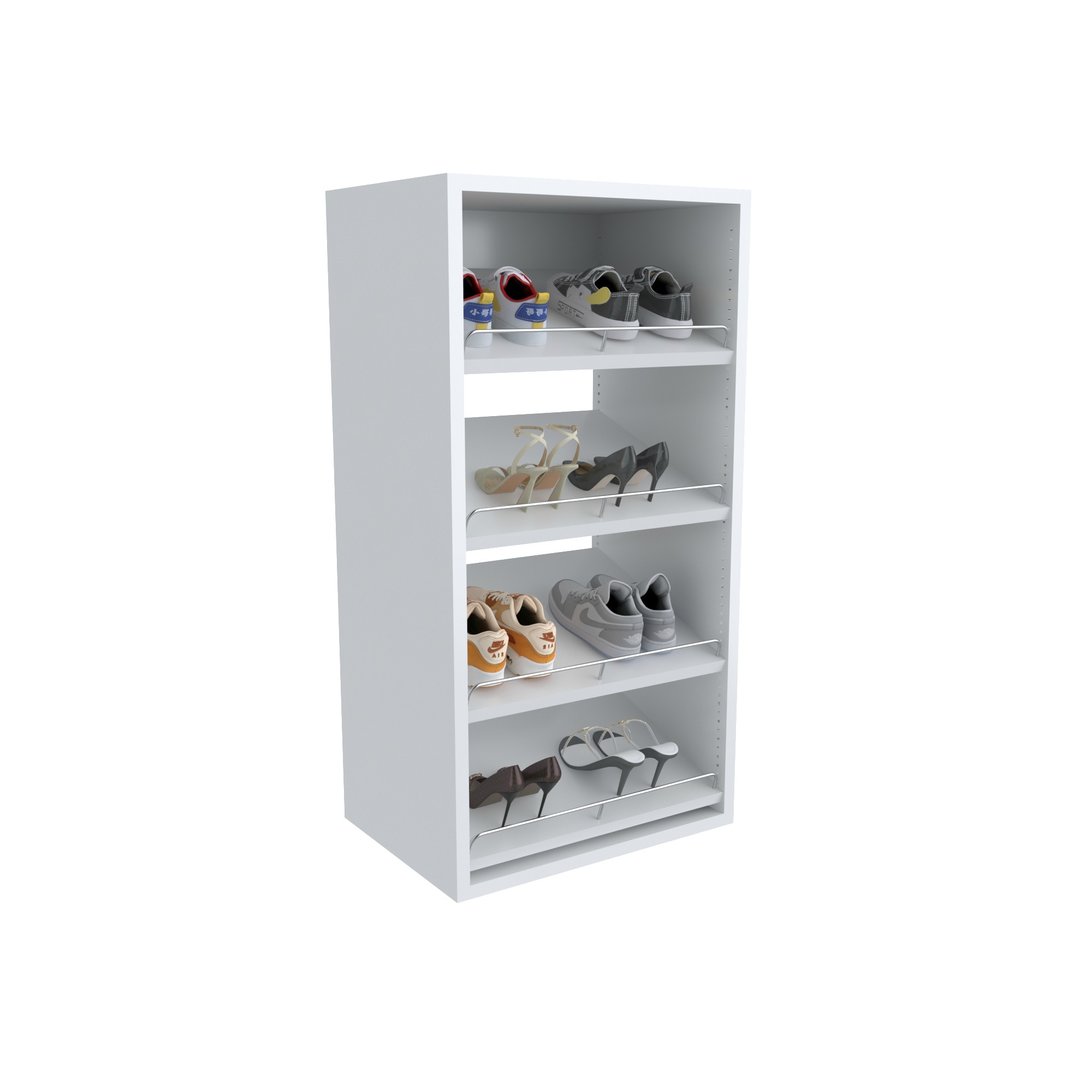 Short Tower with 4 Shoe Shelves