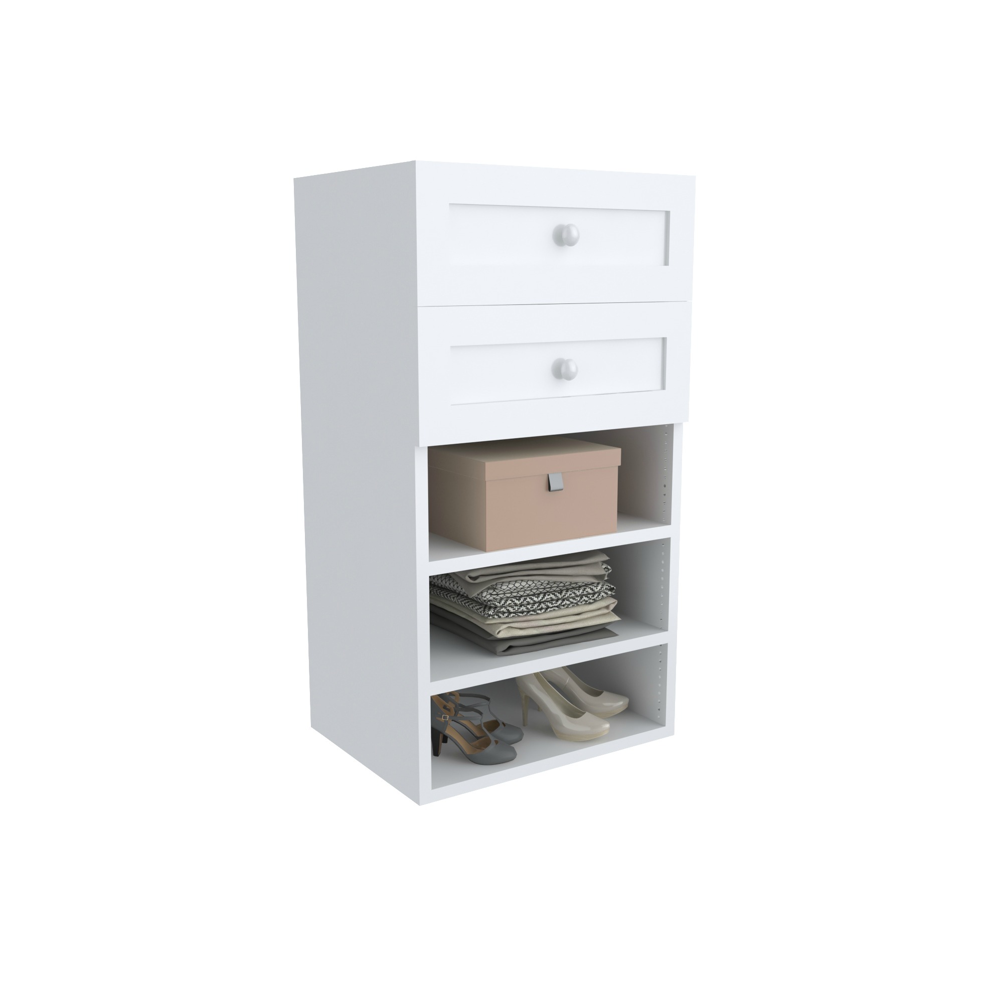 Short Tower with 2 Drawers